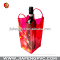 Recyclable Red PVC Wine Promotional bag with